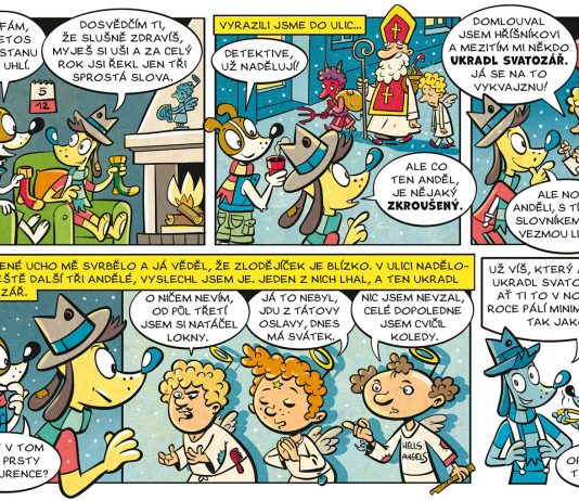 Pozvánka na slavnostní křest knihy a vánoční dílnu s ilustrátorem Petrem Morkesem